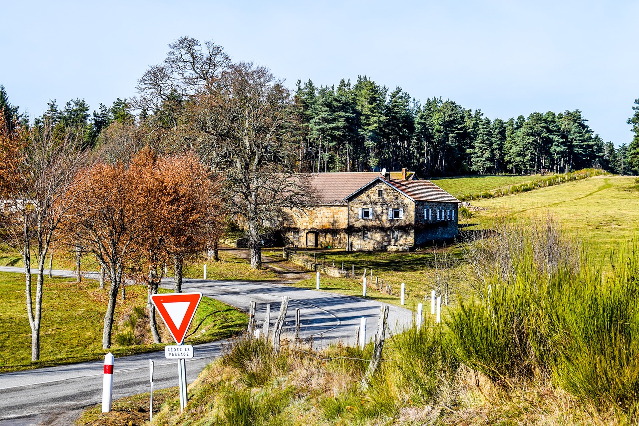 Laukas, Kaimas, Ardèche, Ten Šventasis, Ronos Alpės, Kalnas, Puikus, Kraštovaizdis, Neįtikėtinas, Žiemos