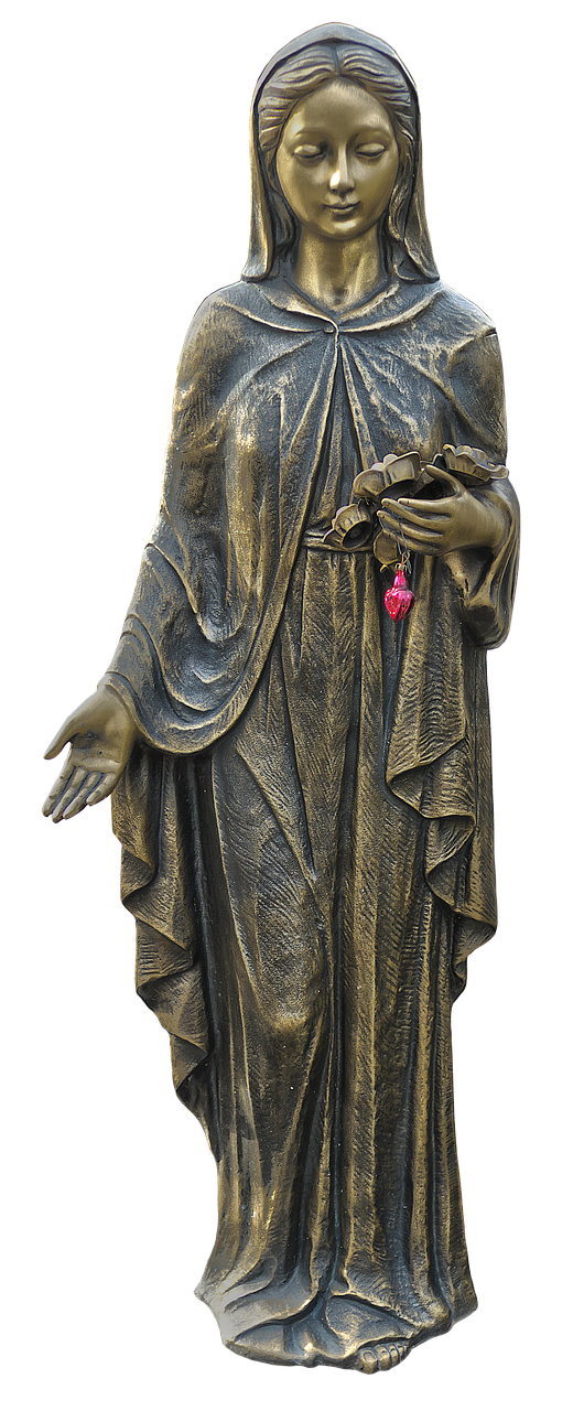 Figūra, Statula, Marija, Pietà, Moteris, Madonna, Religinis, Religija, Bronzos Statula, Skulptūra