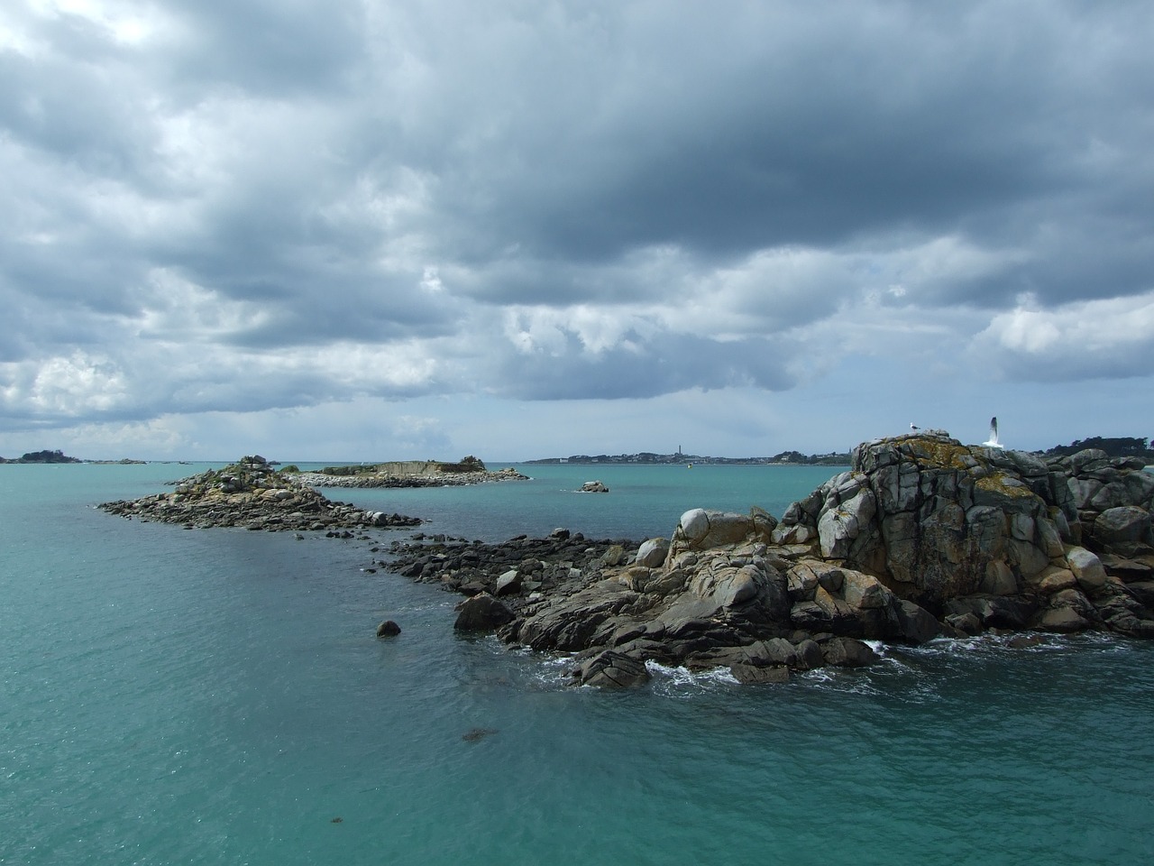 Finistère, Pointe Du Raz, Pusė, Akmenys, Jūra, Vandenynas, Gamta, Kraštovaizdis, Bangos, Vanduo