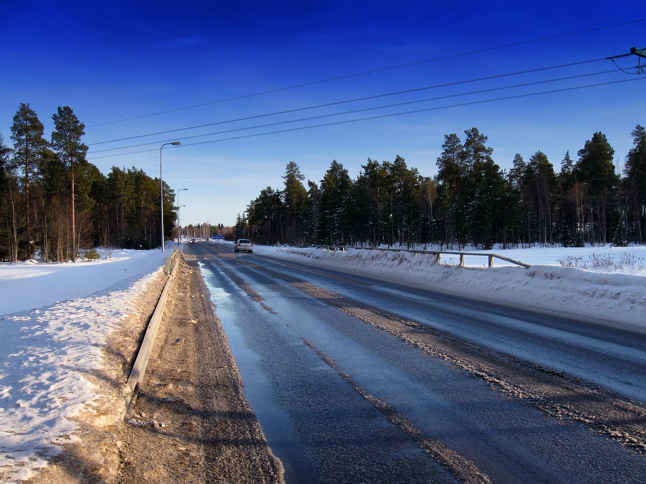 Finland, Kelias, Kraštovaizdis, Vaizdingas, Žiema, Sniegas, Ledas, Medžiai, Gamta, Lauke