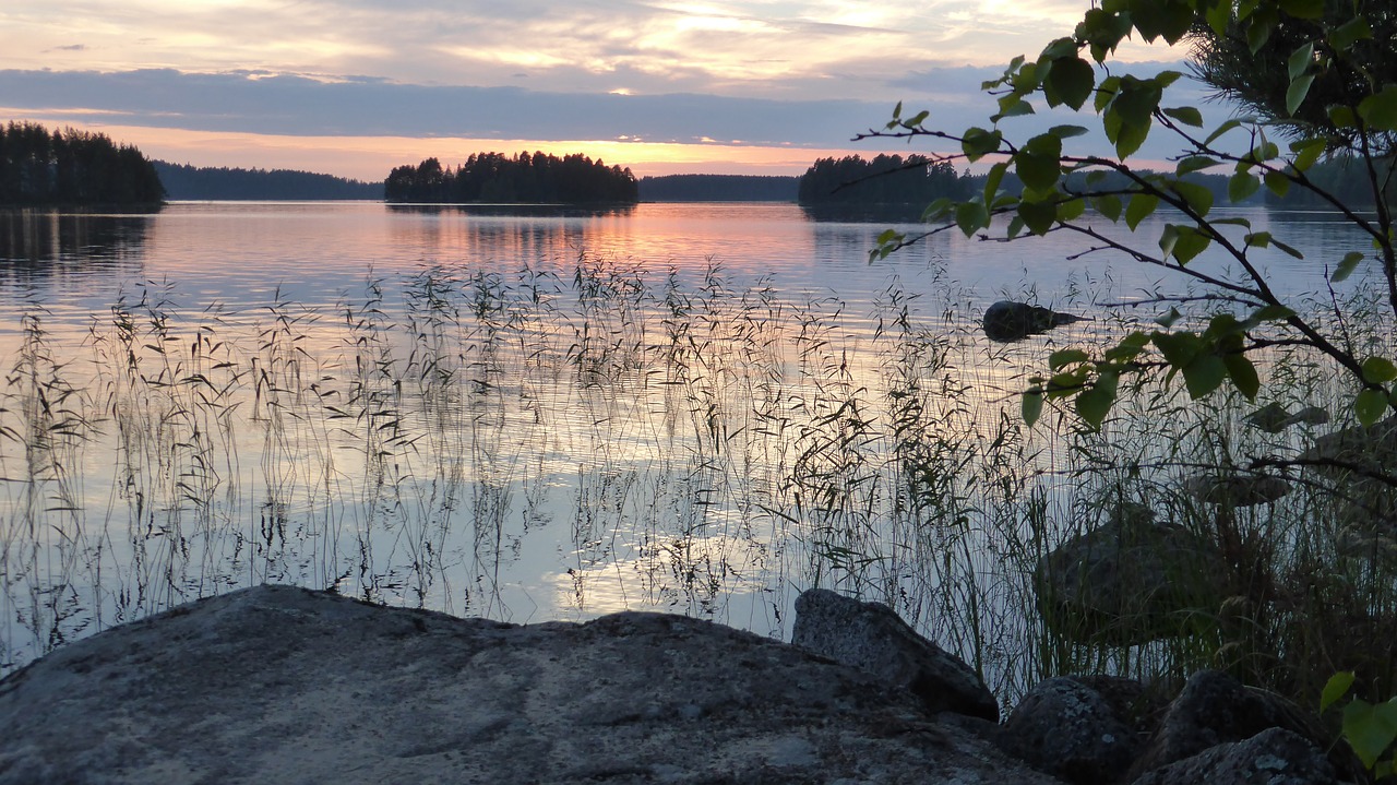 Finland, Gamta, Kraštovaizdis, Ežeras, Saulėlydis, Romantiškas, Tylus, Nemokamos Nuotraukos,  Nemokama Licenzija