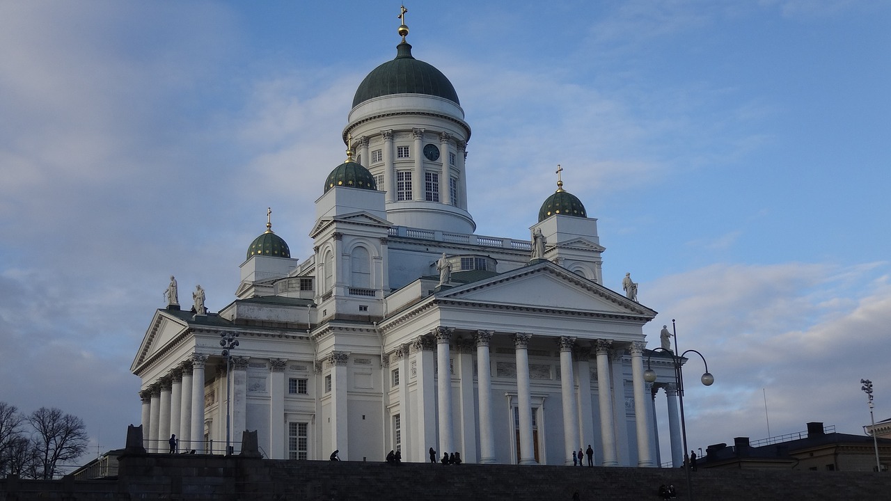 Suomija,  Helsinkio,  Helsinki Katedra,  Puikus,  Struktūra,  Dangus,  Religija,  Kelionė,  Statyba,  Istorinės Vietos
