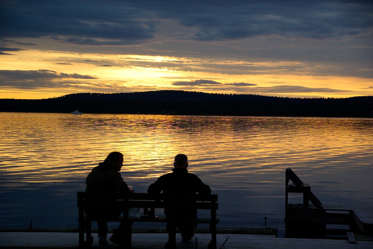 Finland, Ežeras, Vidurnakčio Saulė, Nemokamos Nuotraukos,  Nemokama Licenzija
