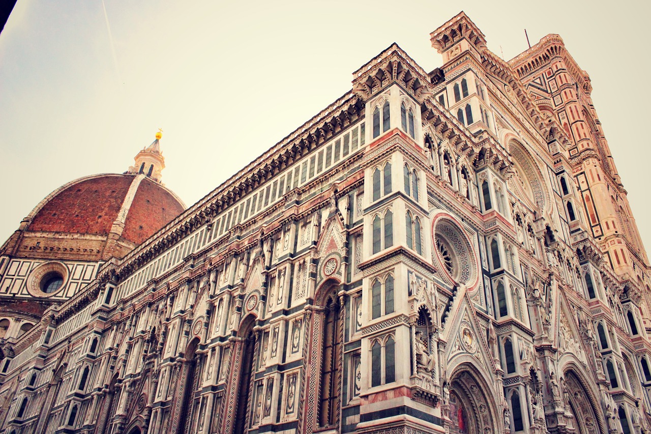Firenze, Florencija, Italy, Europa, Miesto Panorama, Kraštovaizdis, Stogai, Turizmas, Architektūra, Ispanų