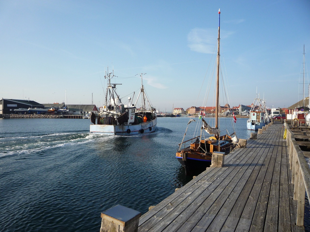 Žvejybos Laivas, Boot, Žvejyba, Laivas, Uostas, Dogger, Vaizdingas, Jūra, Denmark, Baltijos Jūra