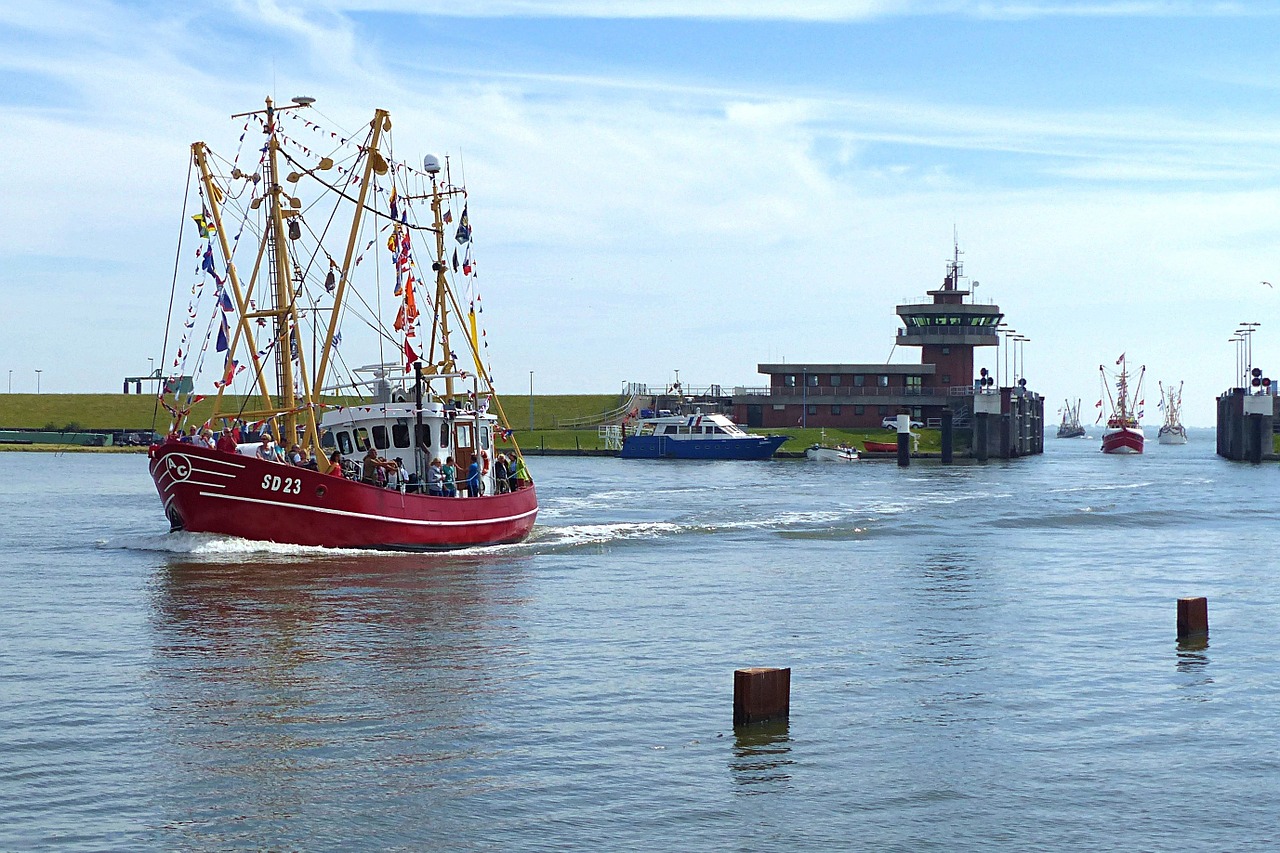 Žvejybos Laivas,  Regata,  Osteseebad Büsum,  Šventė Dekoruota, Nemokamos Nuotraukos,  Nemokama Licenzija