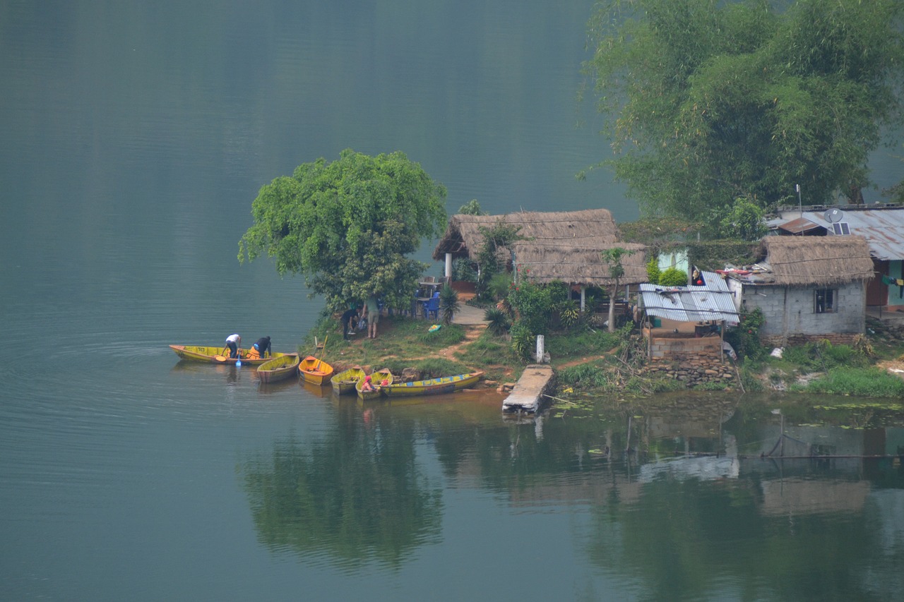 Žvejų Kaimelis, Nepalas, Begnas Tal, Nemokamos Nuotraukos,  Nemokama Licenzija