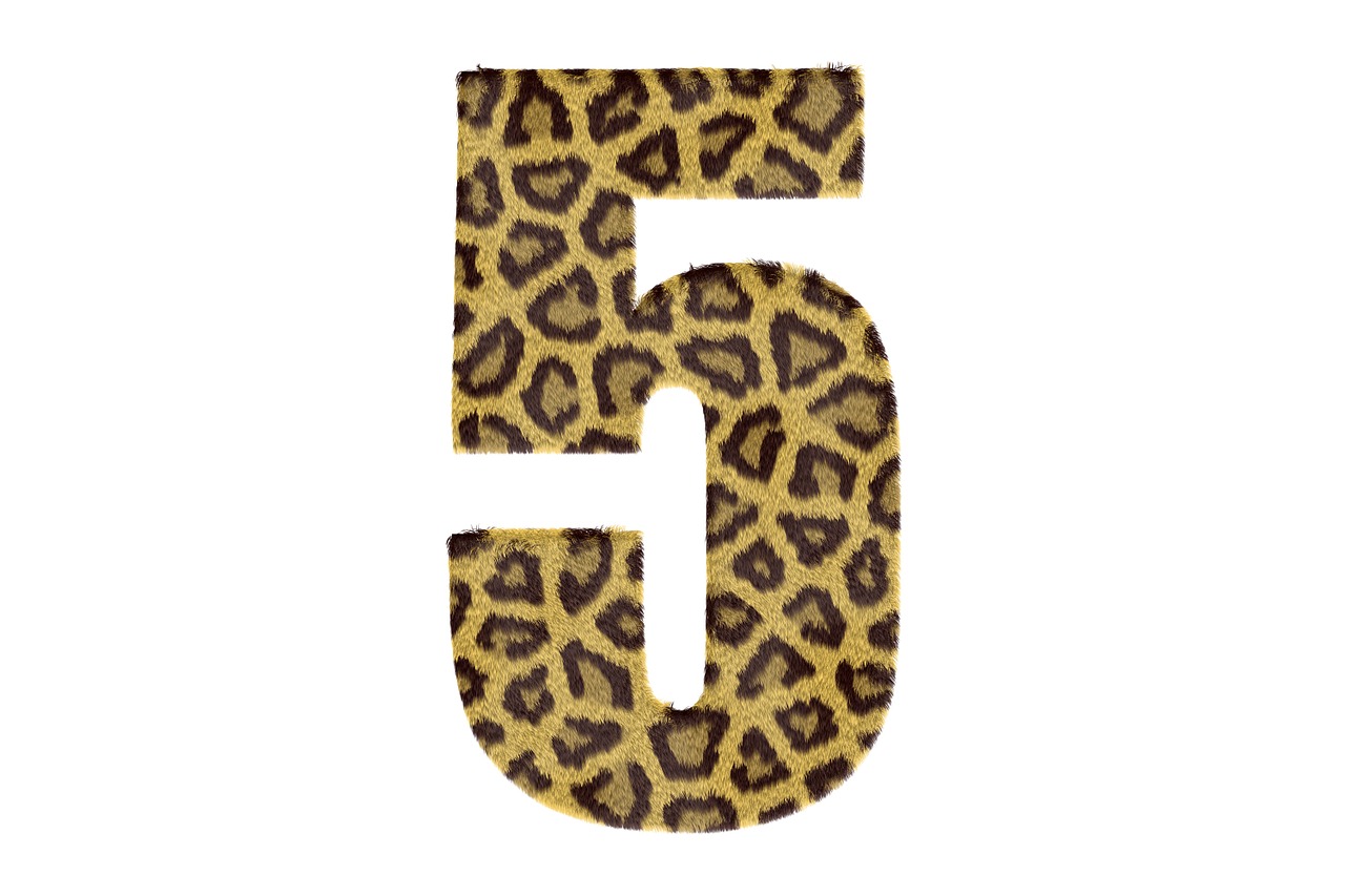 Penki, Numeris, Modelis, Tekstūra, Leopardas, Tekstas, 5, Nemokamos Nuotraukos,  Nemokama Licenzija