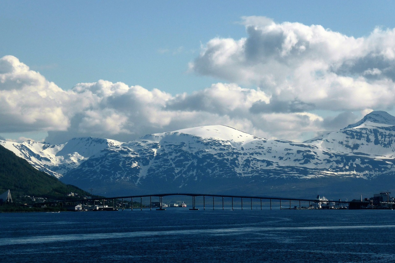 Fjordas, Jūra, Tiltas, Debesys, Norvegija, Nemokamos Nuotraukos,  Nemokama Licenzija