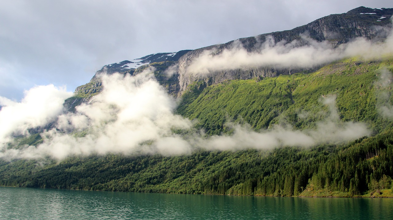 Fjordai, Norvegija, Gamta, Vandenys, Panorama, Kraštovaizdis, Kelionė, Dangus, Debesys, Nemokamos Nuotraukos