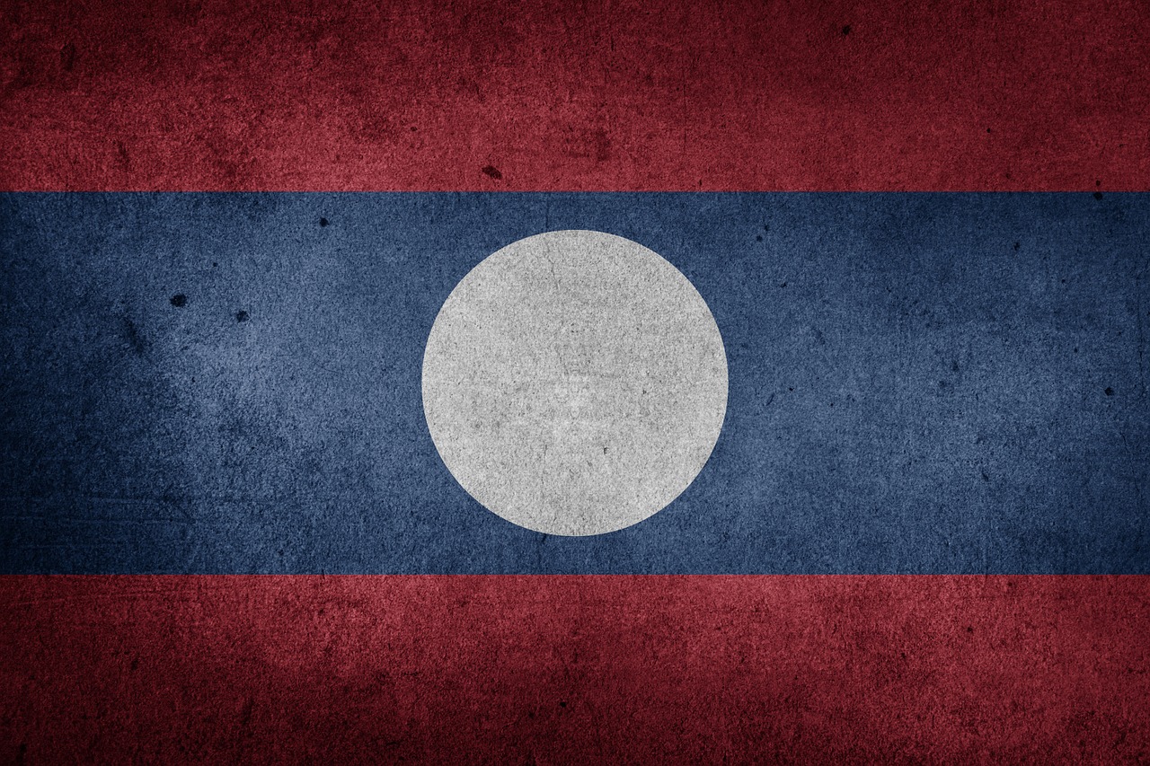 Vėliava, Laosas, Asija, Tautinė Vėliava, Grunge, Nemokamos Nuotraukos,  Nemokama Licenzija