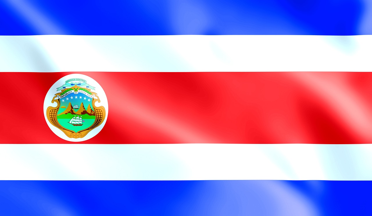 Vėliava, Kosta Rika, Nacionalinės Spalvos, Herbas, Nemokamos Nuotraukos,  Nemokama Licenzija