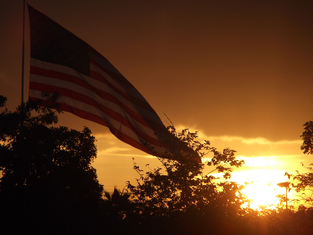 Saulėlydis, Patriotinis, Vėliava, Amerikietis, Usa, Nemokamos Nuotraukos,  Nemokama Licenzija