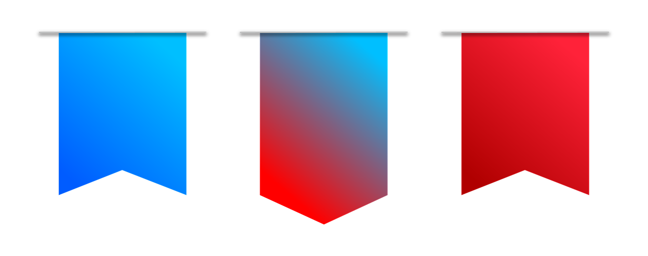 Vėliava, Mėlynas, Raudona, Rodyklė, Simbolis, Grafika, Juosta, Photoshop, Skaidrus Fonas, Ženklas