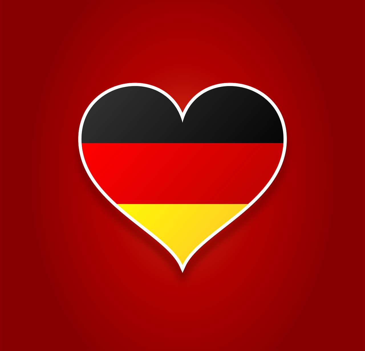 Vėliava, Vokietija, Meilė, Širdis, Tauta, Atvirukas, Reklama, Galia, Simbolika, Valstybė