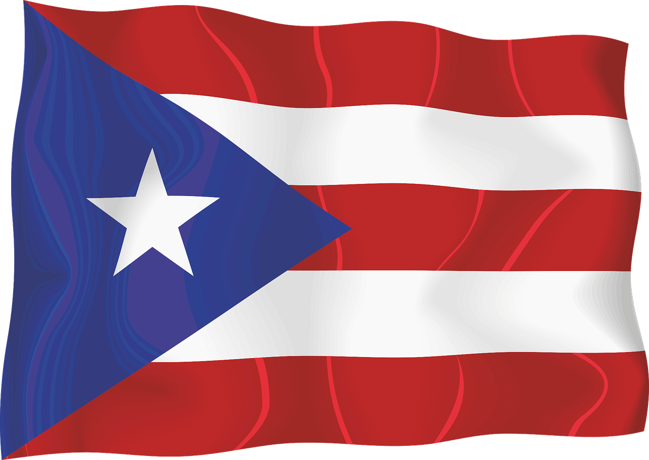 Vėliava, Puerto Rico, Šalis, Simbolis, Vektorius, Tauta, Centras, Centrinė Amerika, Raudona, Mėlynas