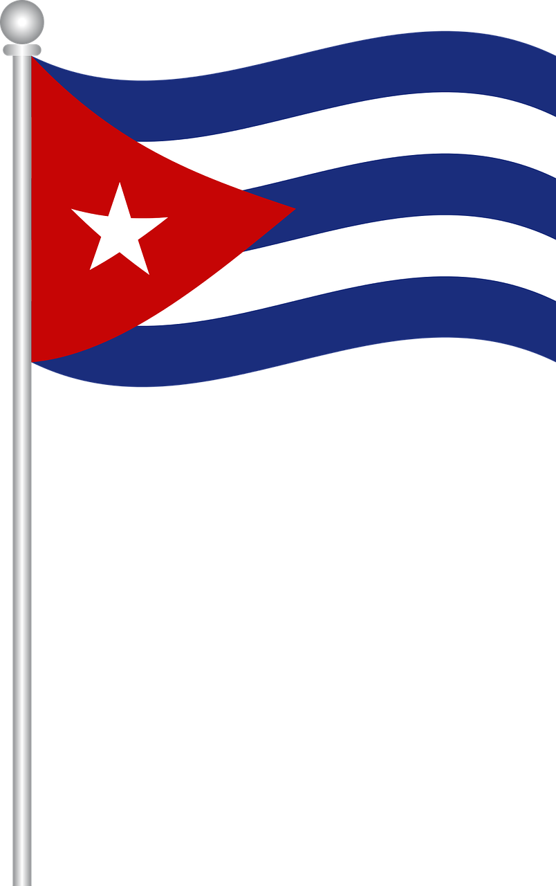 Kubos Vėliava, Vėliava, Kuba, Pasaulio Vėliavos, Nemokama Vektorinė Grafika, Nemokamos Nuotraukos,  Nemokama Licenzija