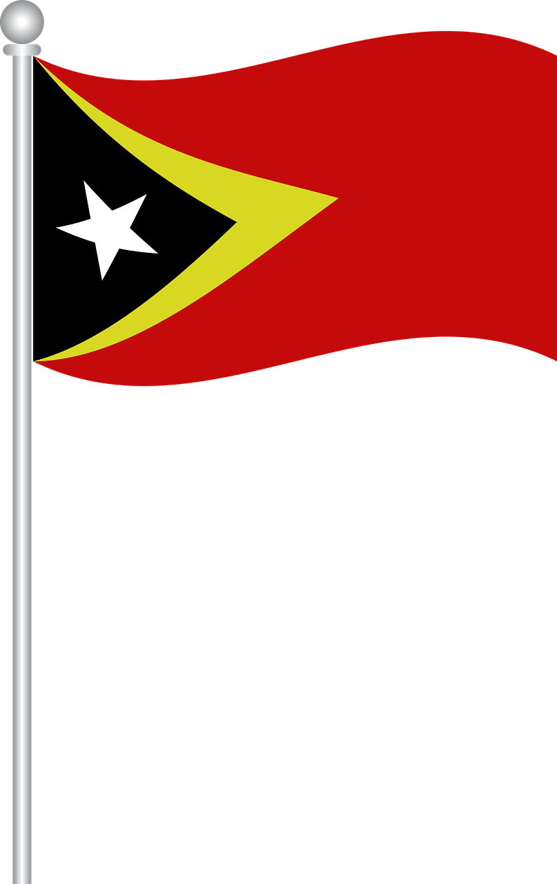 Rytinė Timoro Vėliava, Vėliava, Rytų Timoras, Pasaulio Vėliavos, Nemokama Vektorinė Grafika, Nemokamos Nuotraukos,  Nemokama Licenzija