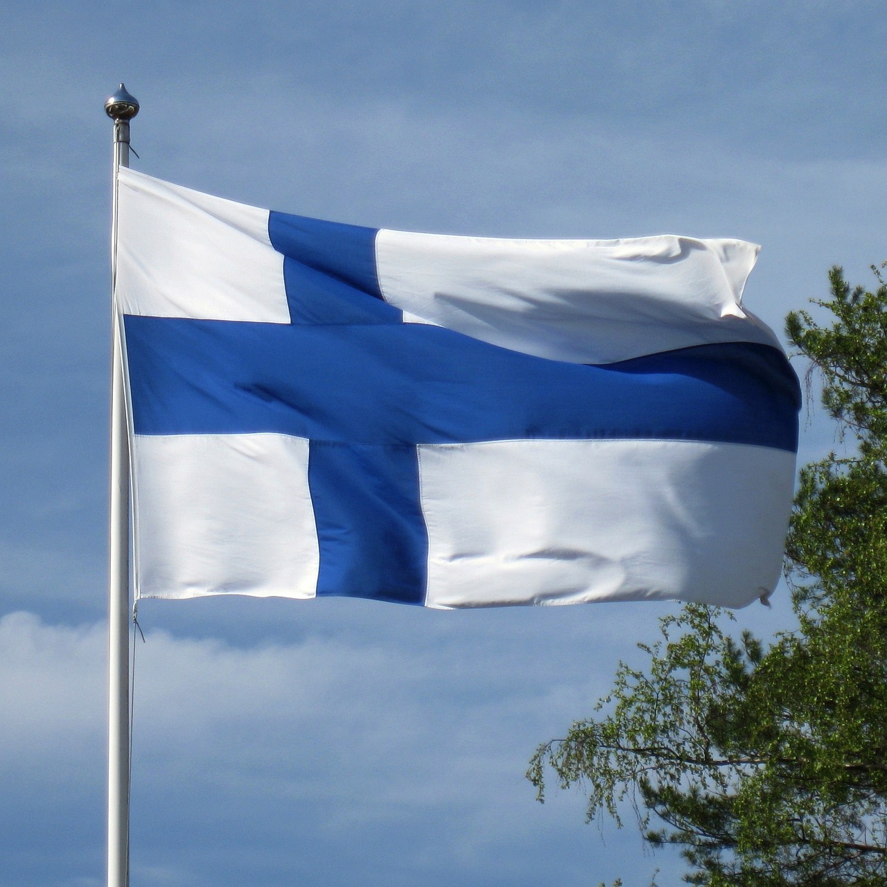 Finlando Vėliava, Mėlyna Kryžius, Suomių, Vėliava, Nordic, Per Europą, Nemokamos Nuotraukos,  Nemokama Licenzija