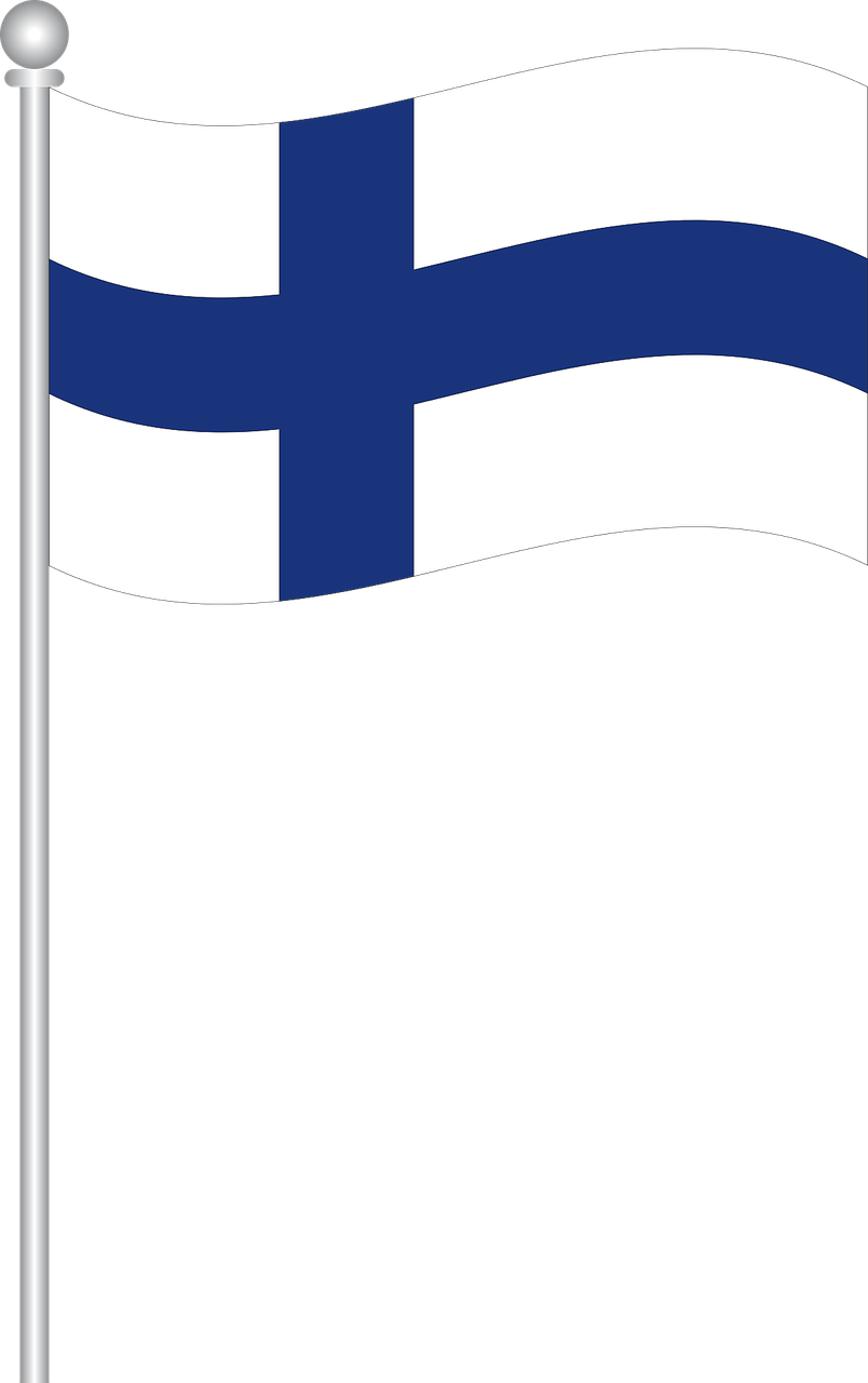 Finlando Vėliava, Vėliava, Finland, Pasaulio Vėliavos, Nemokama Vektorinė Grafika, Nemokamos Nuotraukos,  Nemokama Licenzija