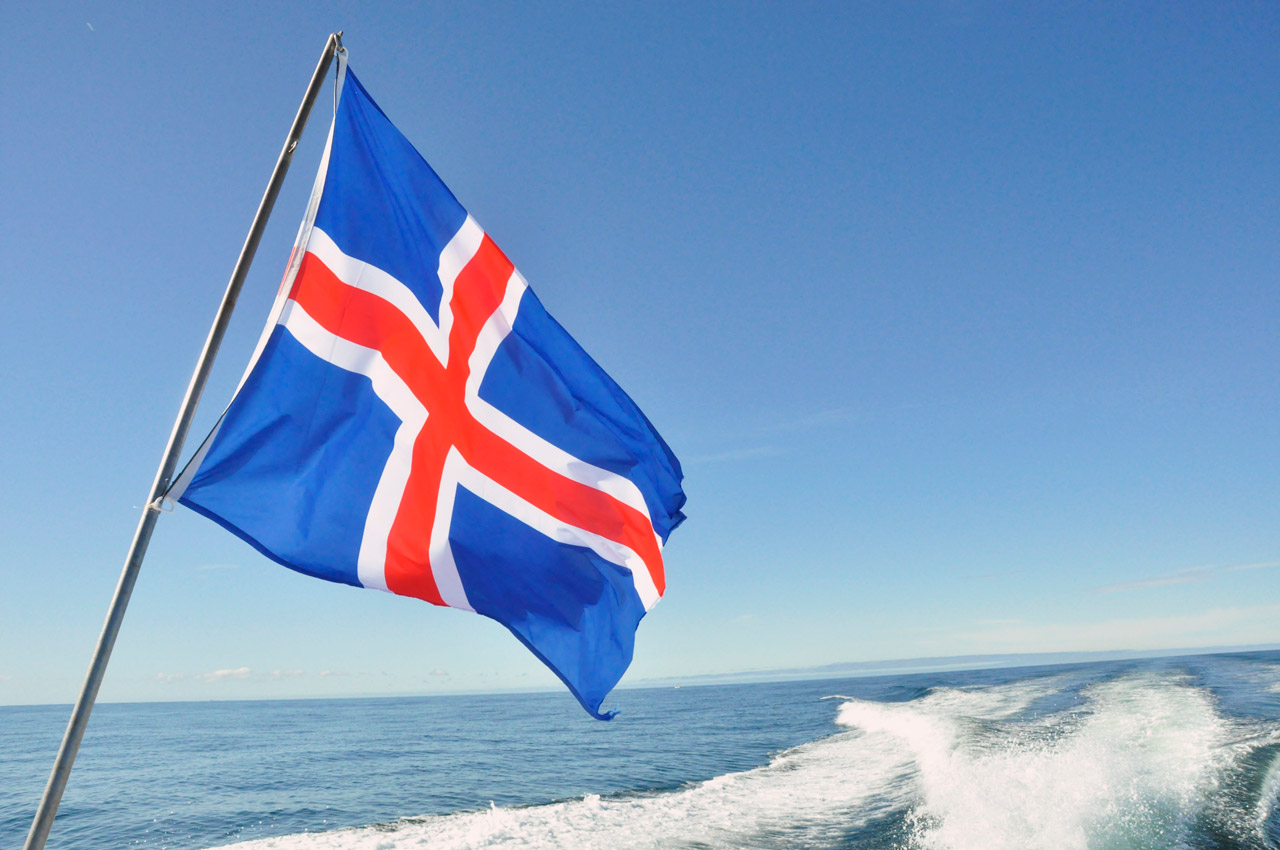 Iceland,  Vėliava,  Jūra,  Dangus,  Mėlynas,  Laivas,  Iceland Flag, Nemokamos Nuotraukos,  Nemokama Licenzija