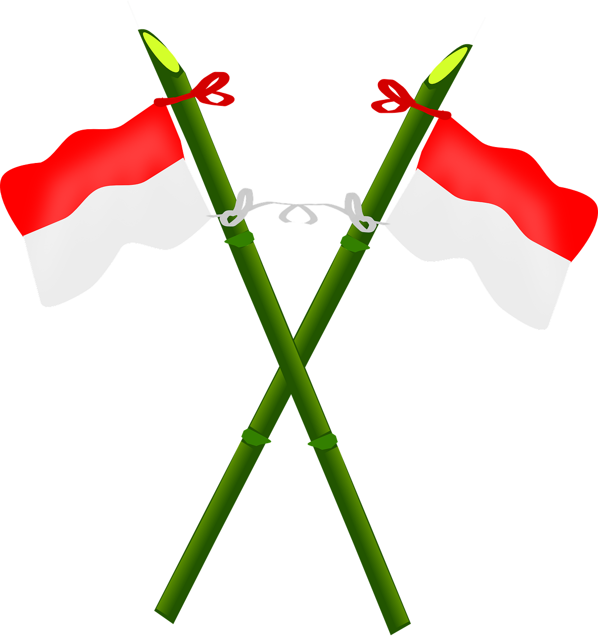 Flagpole, Bambukas, Vėliava, Indonezija, Nacionalinis, Nemokama Vektorinė Grafika, Nemokamos Nuotraukos,  Nemokama Licenzija
