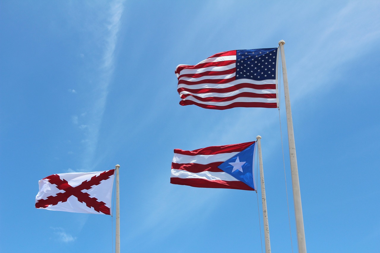 Vėliavos, Puerto Rico, Jungtinės Valstijos, Nemokamos Nuotraukos,  Nemokama Licenzija