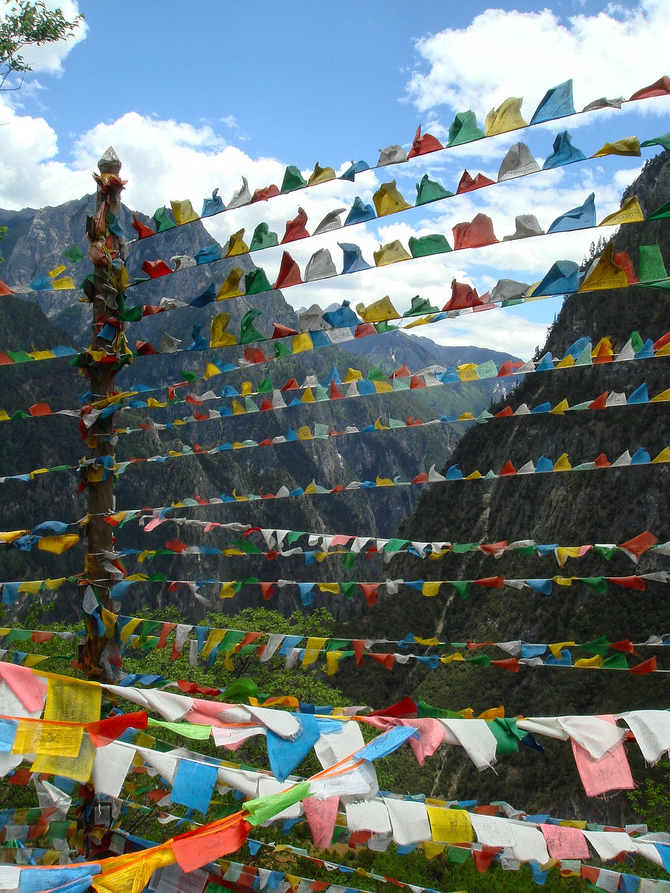 Vėliavos, Nepalas, Yunnan, Šventas, Šventykla, Nepalese, Budizmas, Vėliava, Kalnas, Budistinis