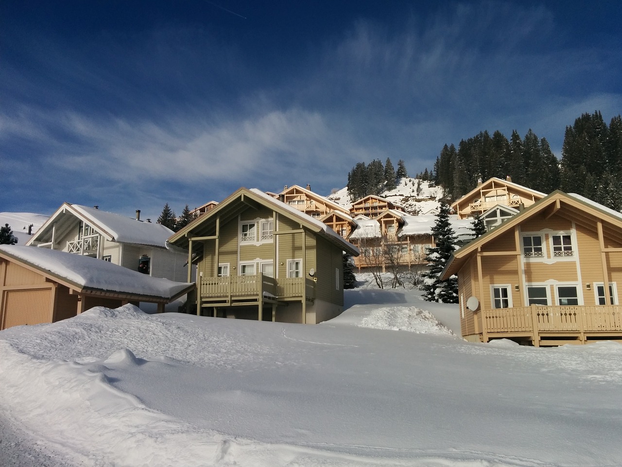 Flaine, Sniegas, Dangus, Žiema, Šaltas, Mėlynas, Kraštovaizdis, Debesys, Sniego Kraštovaizdis, Žiemą