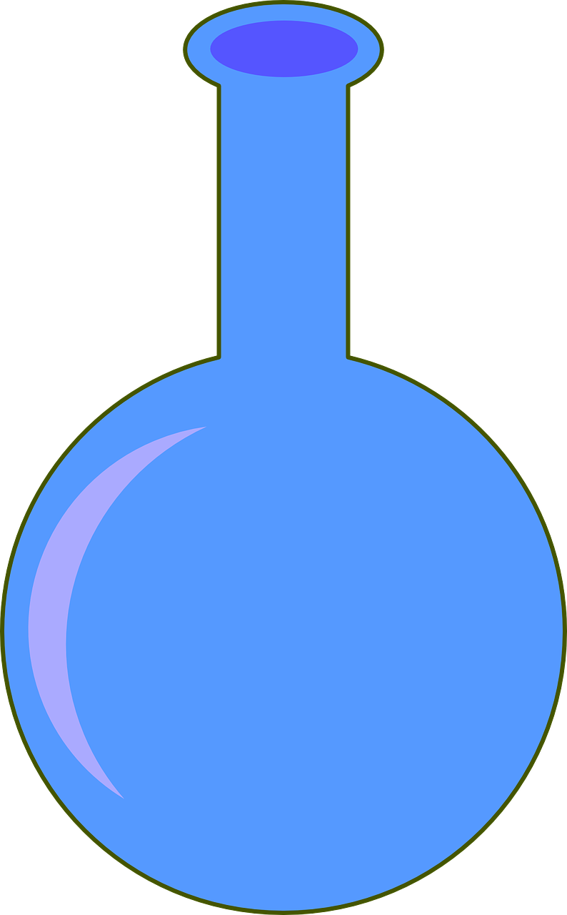 Kolba, Konteineris, Laboratorija, Chemija, Cheminis, Laboratorija, Mėlynas, Stiklo Dirbiniai, Skaidrus, Laivai