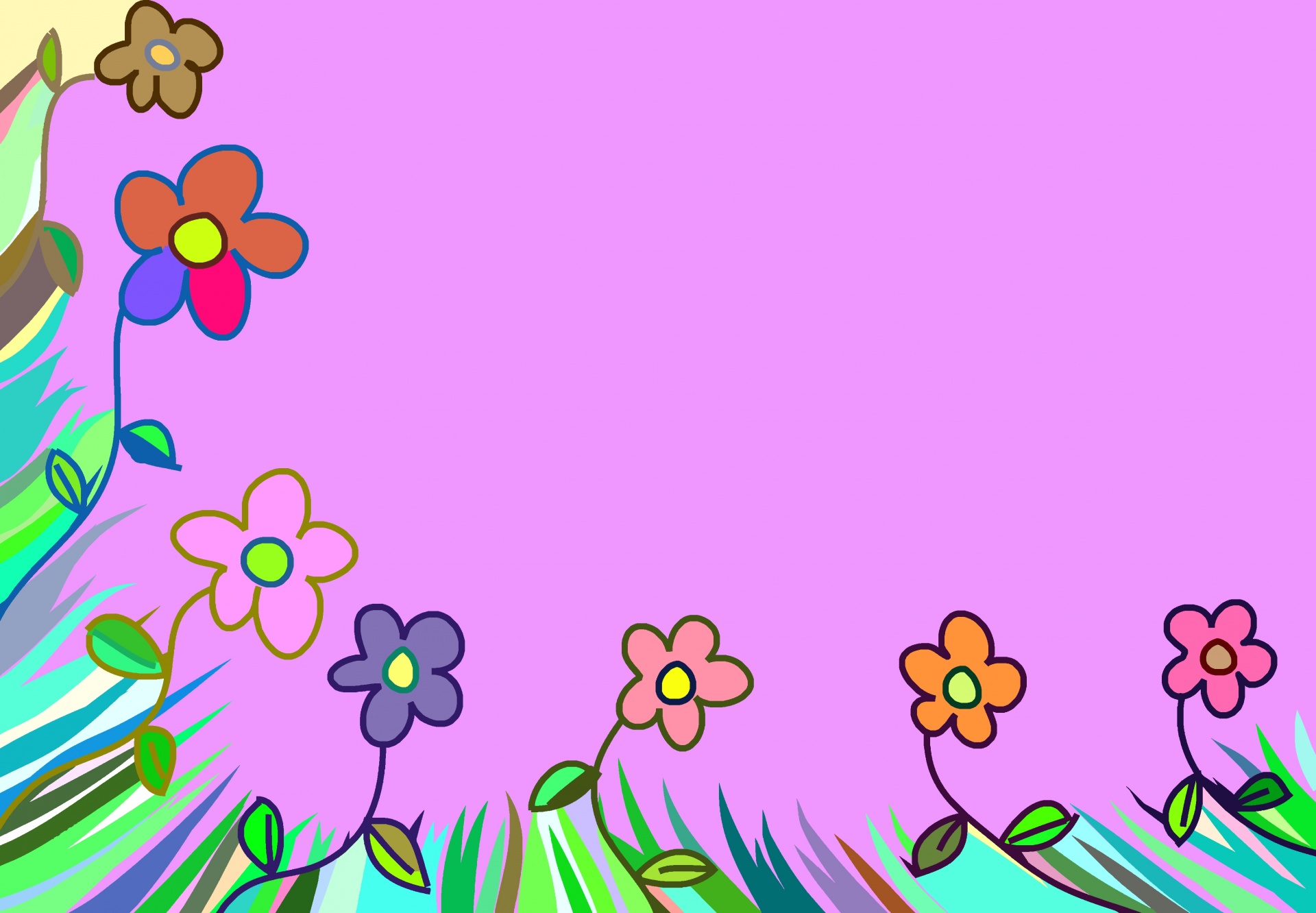 Gėlės,  Gėlių,  Doodle,  Augalai,  Gamta,  Dizainas,  Animacinis Filmas,  Daisy,  Rozės,  Botanikos