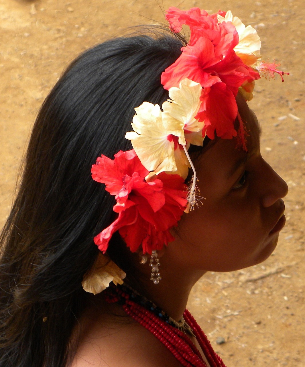 Gėlių Vainikas, Mergaitė, Indio, Embera, Panama, Nemokamos Nuotraukos,  Nemokama Licenzija
