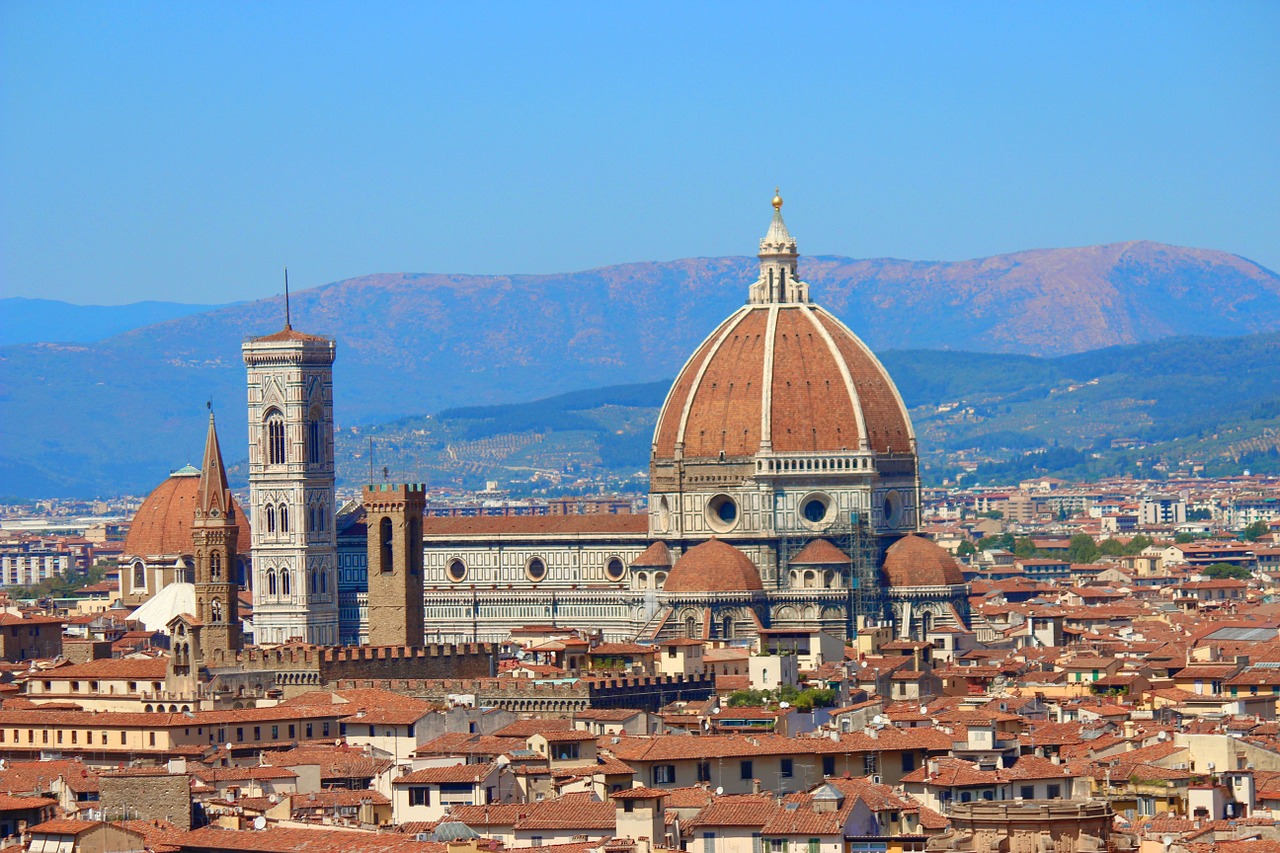 Florencija, Italy, Kupolas, Toskana, Duomo, Paminklas, Turizmas, Bažnyčia, Architektūra, Santa Maria Del Fiore