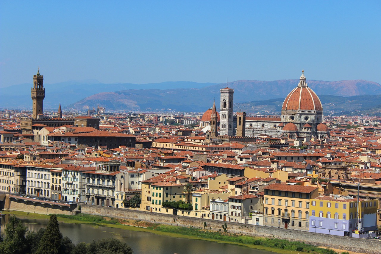 Florencija, Toskana, Italy, Kupolas, Duomo, Paminklas, Kraštovaizdis, Bažnyčia, Brunelleschi, Architektūra