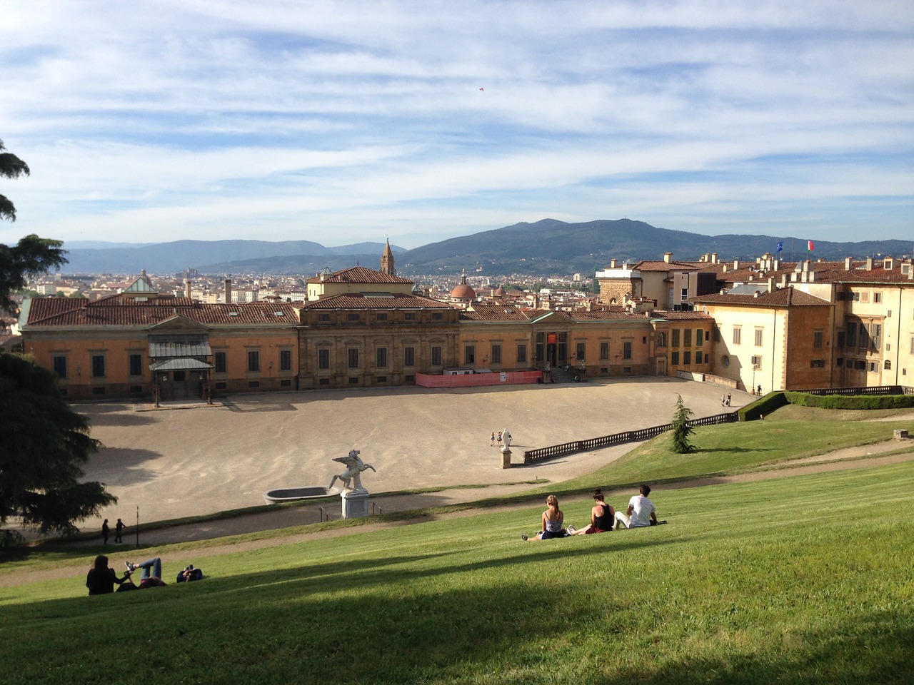 Florencija, Italy, Toscana, Pilis, Vasara, Pieva, Laukas, Medici, Rūmai, Architektūra