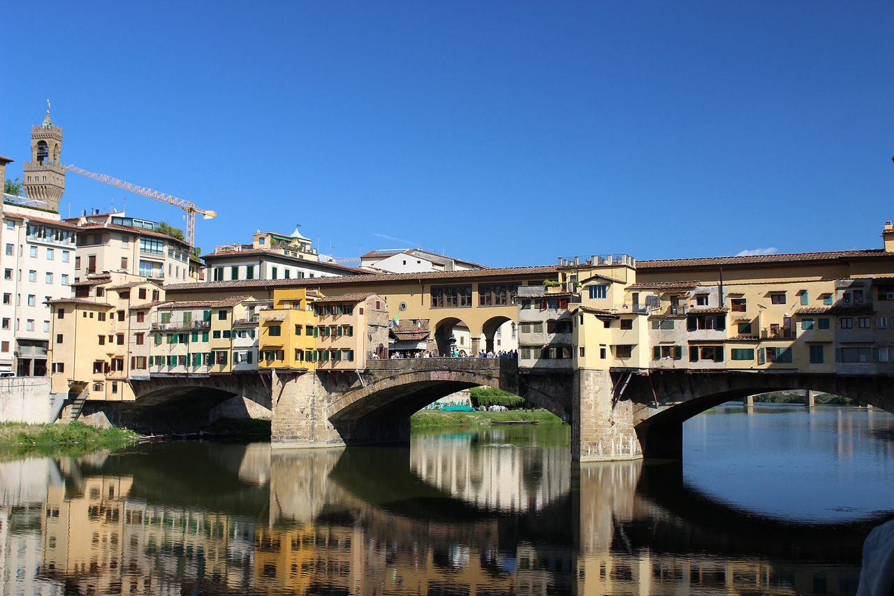 Ponte Vecchio, Florencija, Toskana, Arno, Nemokamos Nuotraukos,  Nemokama Licenzija