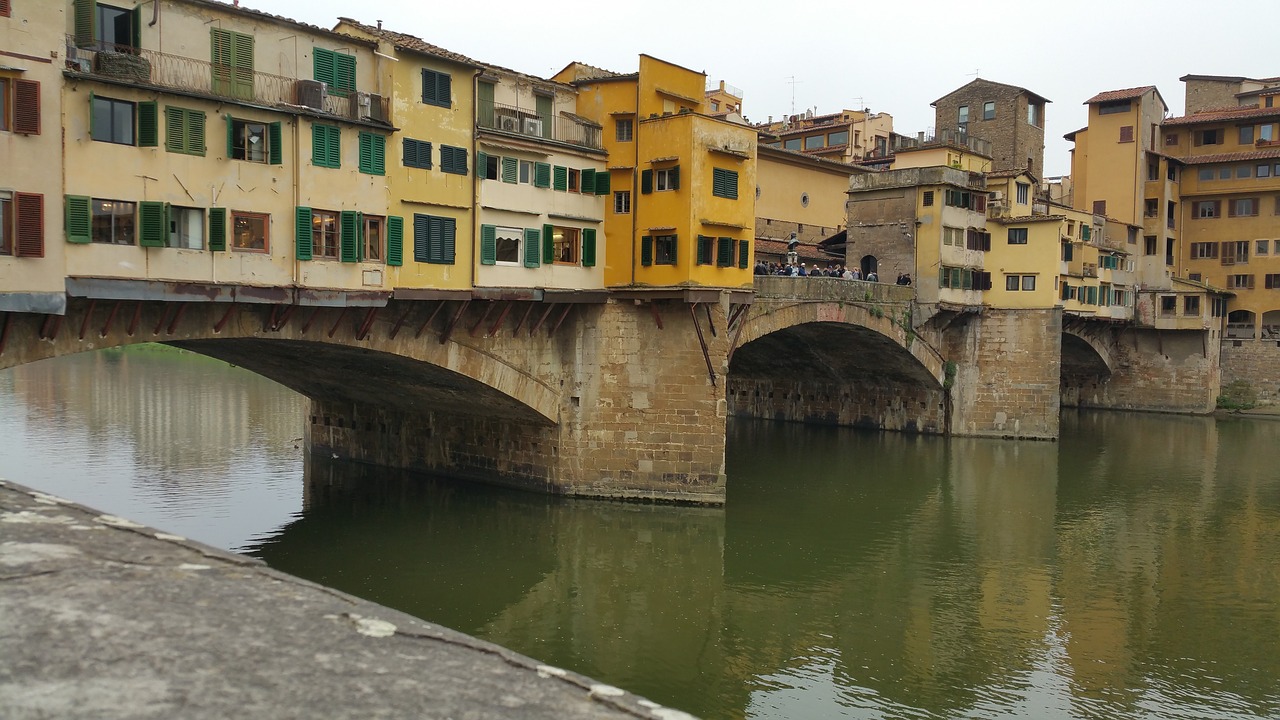 Florencija, Ponte, Vecchio, Italy, Europa, Ispanų, Kanalas, Architektūra, Europietis, Orientyras