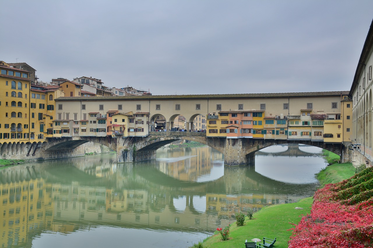 Florencija, Italy, Pont D Vecchio, Nemokamos Nuotraukos,  Nemokama Licenzija
