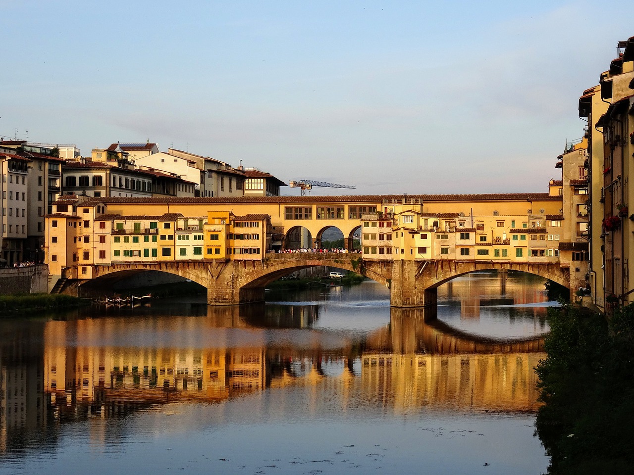 Florencija, Ponte Vecchio, Arno, Italy, Toskana, Nemokamos Nuotraukos,  Nemokama Licenzija