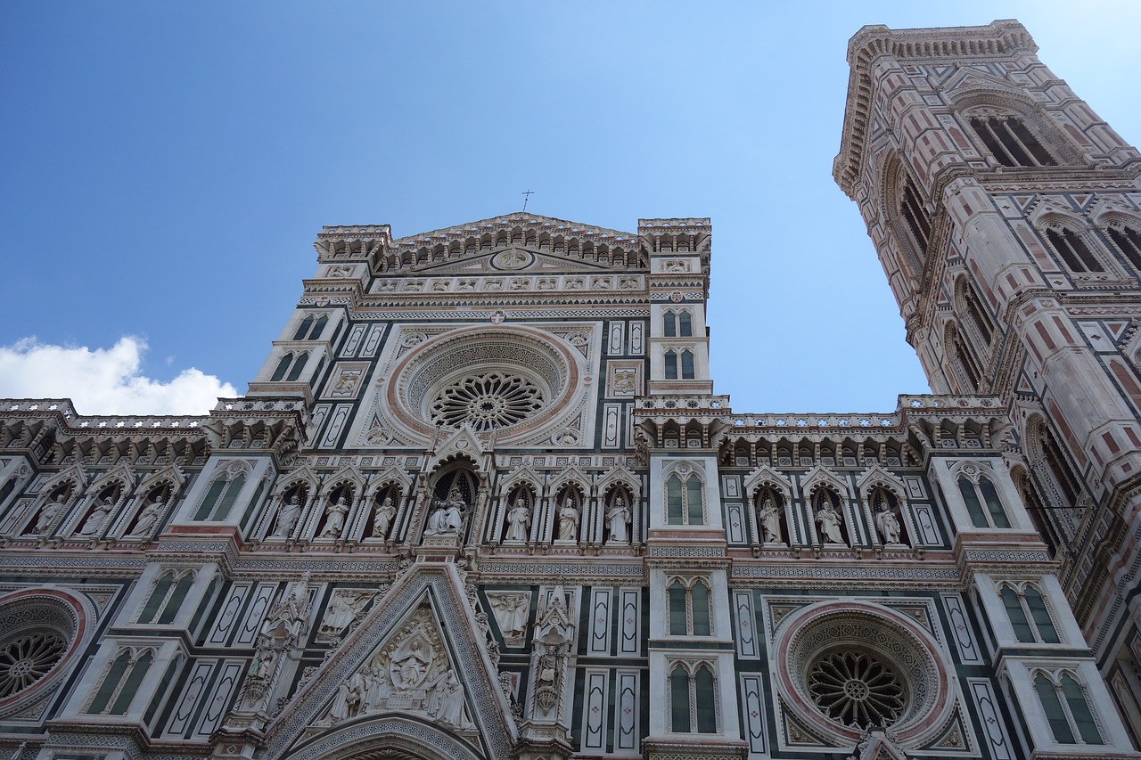 Florencija, Katedra, Italy, Architektūra, Bažnyčia, Kelionė, Duomo, Turizmas, Renesansas, Nemokamos Nuotraukos