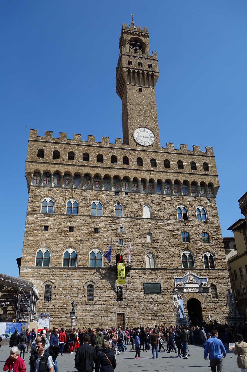 Florencija, Palazzo Vecchio, Italy, Architektūra, Kelionė, Turizmas, Renesansas, Nemokamos Nuotraukos,  Nemokama Licenzija
