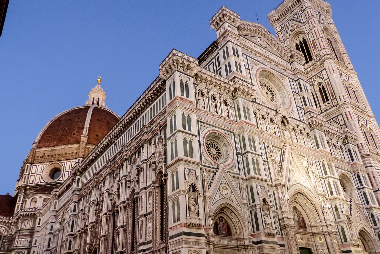 Florencija, Kupolas, Kampanelis, Katedra, Architektūra, Bažnyčia, Paminklas, Toskana, Bazilika, Duomo
