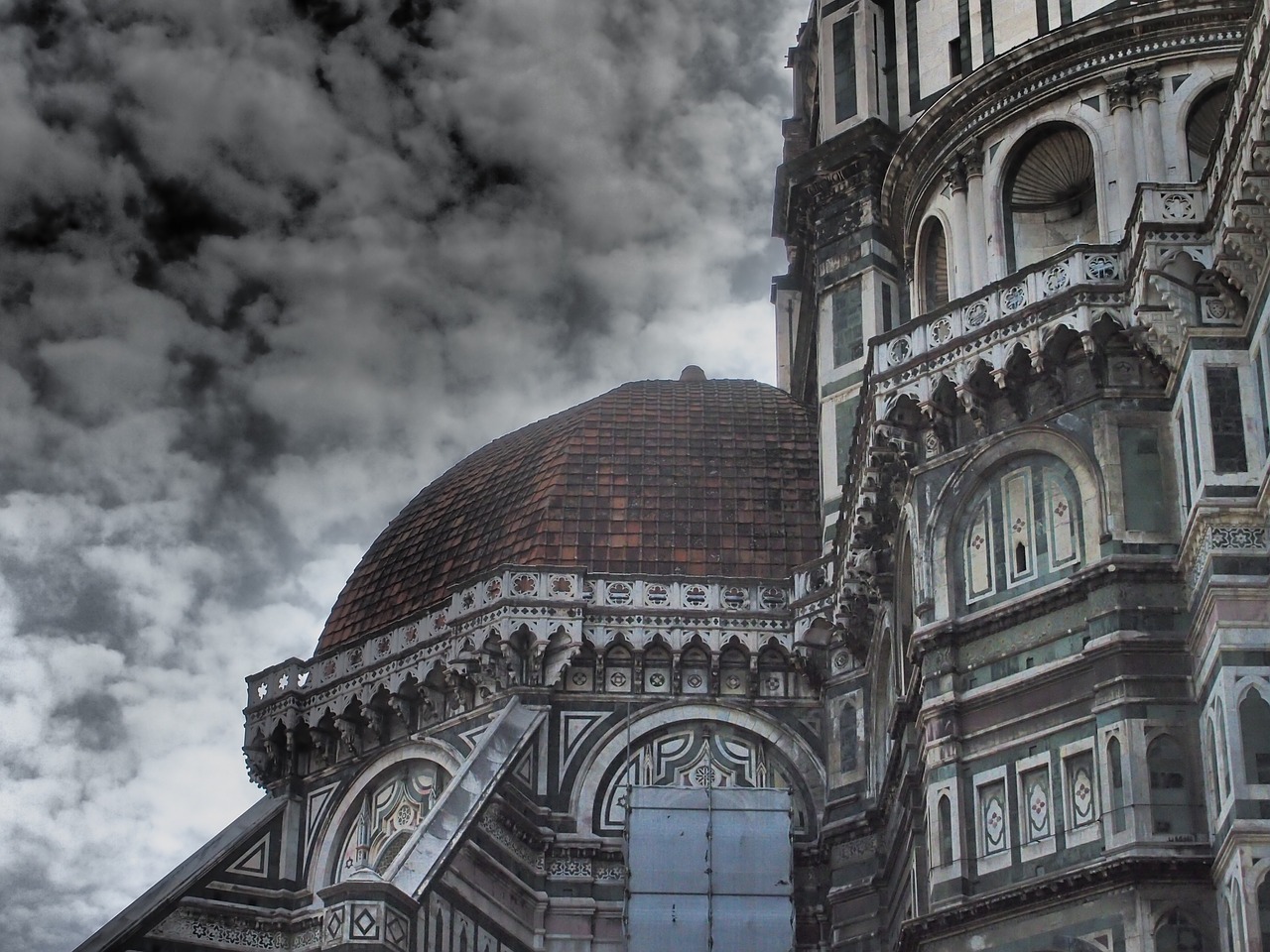 Florencija, Dangus, Bažnyčia, Italy, Nemokamos Nuotraukos,  Nemokama Licenzija