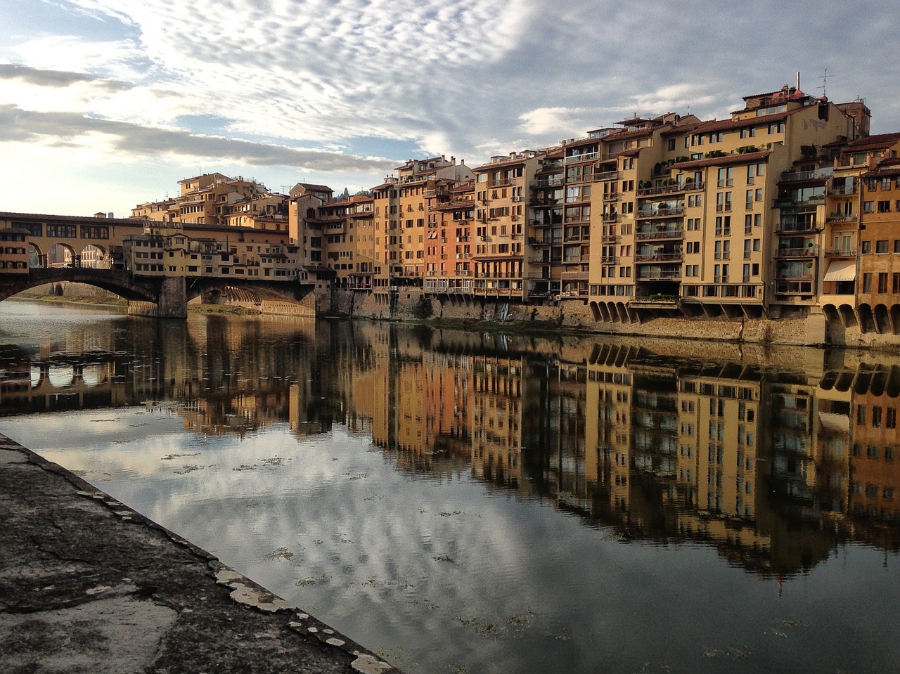 Florencija, Upė, Tiltas, Atspindys, Apmąstymai, Nemokamos Nuotraukos,  Nemokama Licenzija