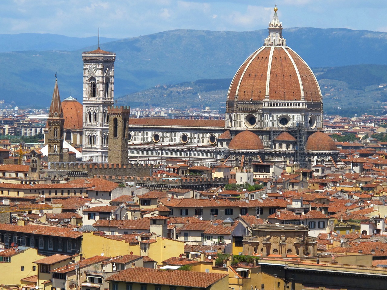 Florencija, Katedra, Saulė, Nemokamos Nuotraukos,  Nemokama Licenzija