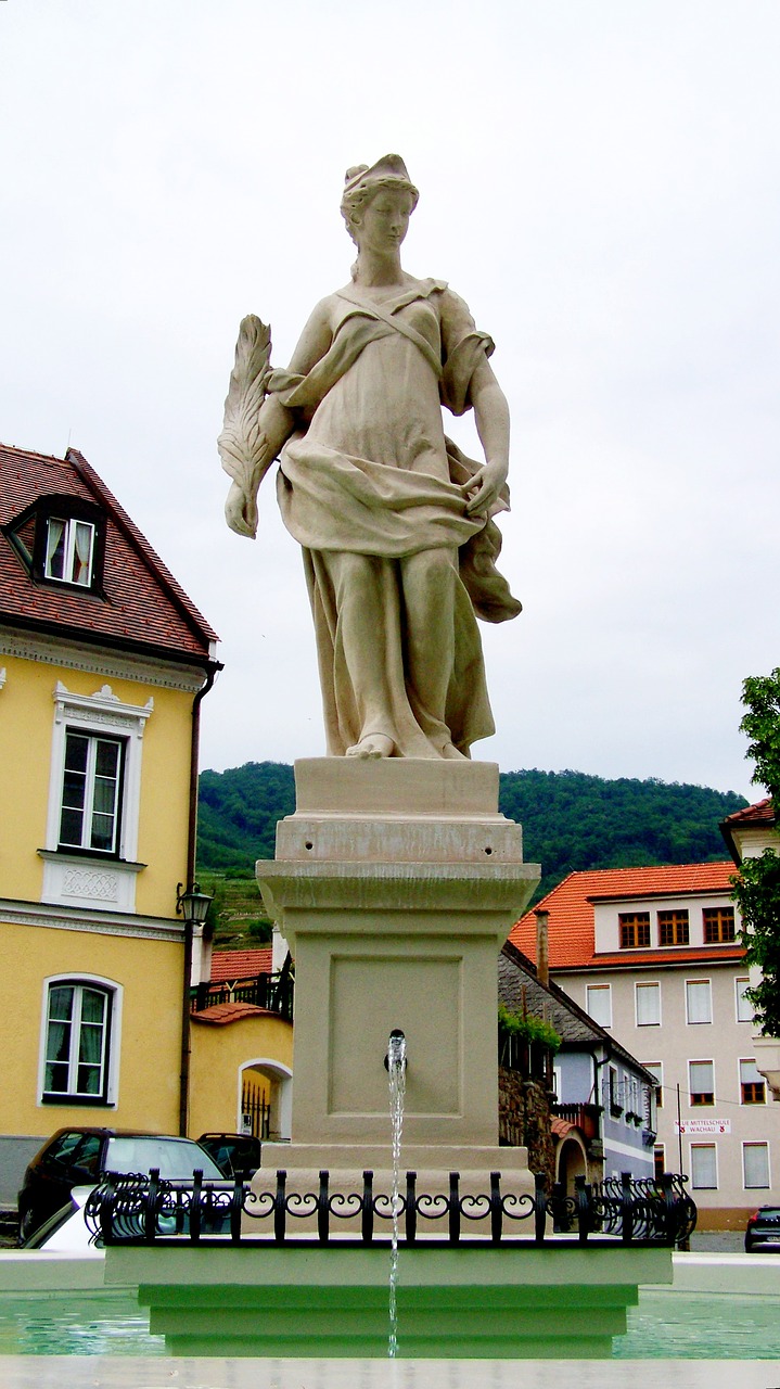 Floros Statula, Pagrindinė Rinkos Aikštė, Špicas, Austria, Nemokamos Nuotraukos,  Nemokama Licenzija