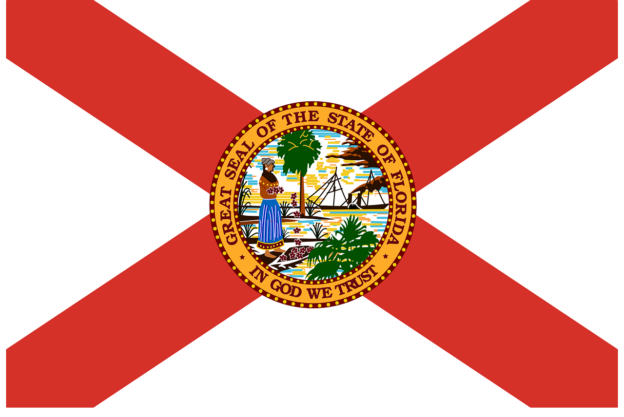 Florida, Vėliava, Valstybė, Usa, Nemokama Vektorinė Grafika, Nemokamos Nuotraukos,  Nemokama Licenzija