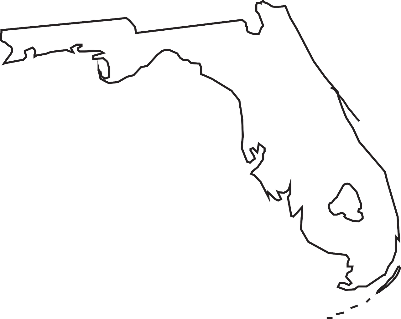 Florida, Valstybė, Žemėlapis, Geografija, United, Valstijos, Amerikietis, Nemokama Vektorinė Grafika, Nemokamos Nuotraukos,  Nemokama Licenzija