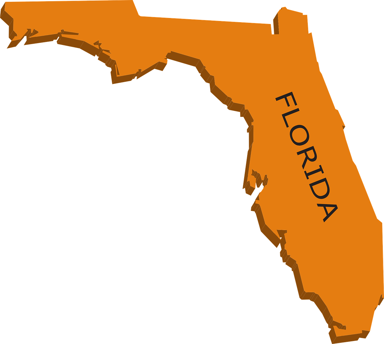 Florida, Žemėlapis, Geografija, Valstybė, United, Valstijos, Amerikietis, Nemokama Vektorinė Grafika, Nemokamos Nuotraukos,  Nemokama Licenzija