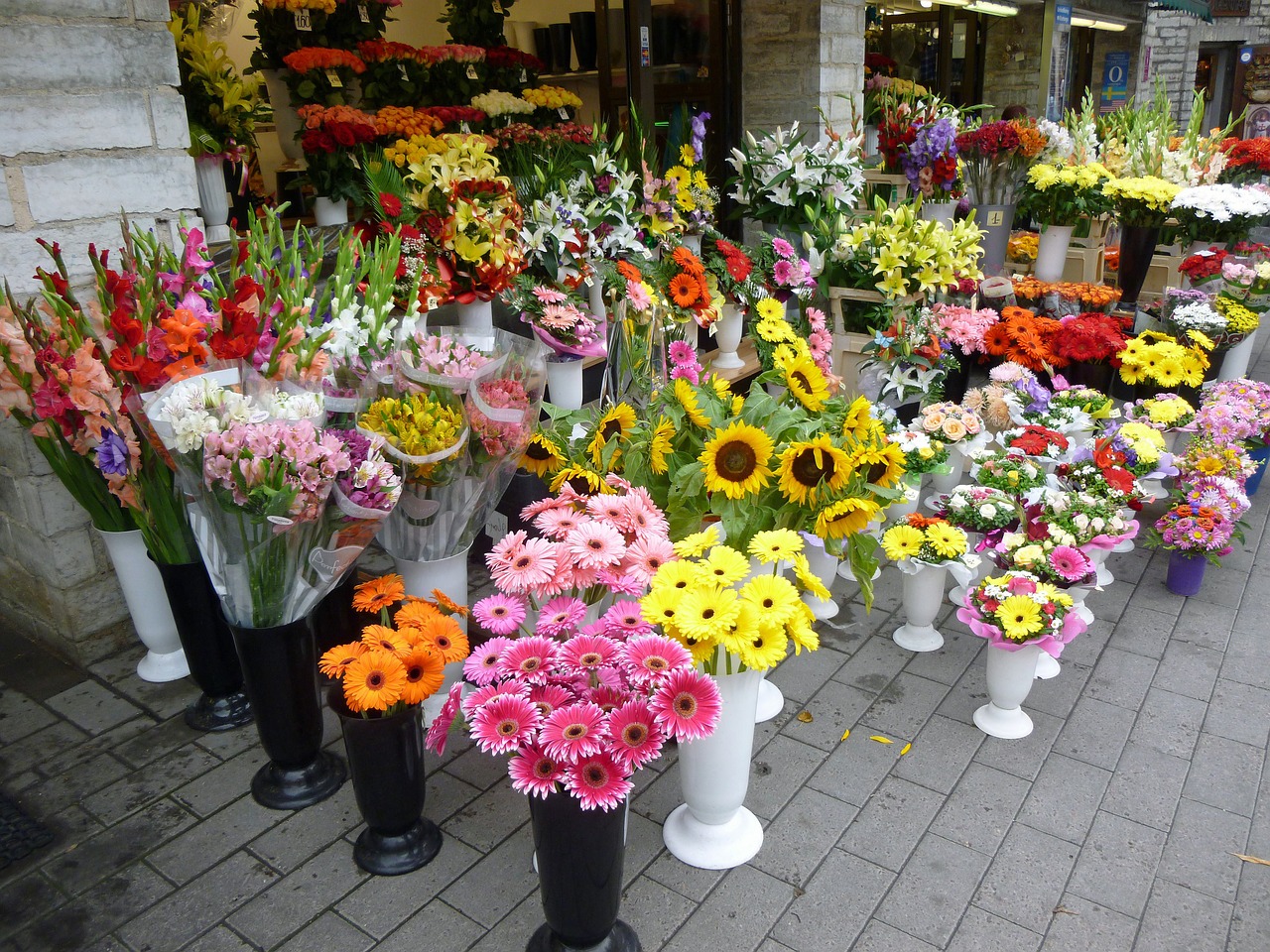 Gėlės, Gėlių Parduotuvė, Puokštė, Spalvinga, Vasaros Gėlės, Puokštės, Floristika, Nemokamos Nuotraukos,  Nemokama Licenzija